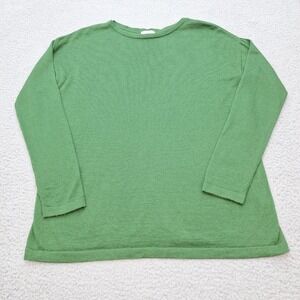 J.Jill Sweater Womens XS Greene Merino Wool Pullover Washable Layering‎